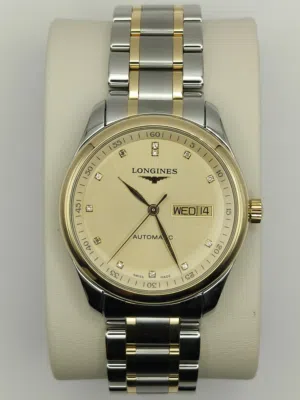 Longines Master Collection 18K Gold & Steel – Diamond Dial – Full Set