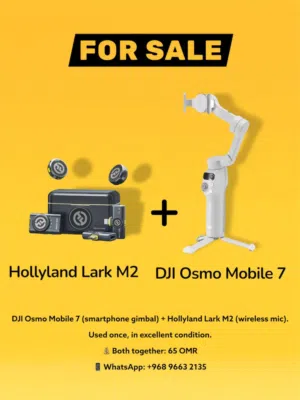 Hollyland Lark M2 / DJI Osmo Mobile 7