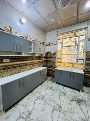 كاونتر مترين + ملحق  +سنك مرمر 20 سم