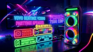 Vovo rgb Partybox 2000w بارتي بوكس مجسم مضئ أر جي بي