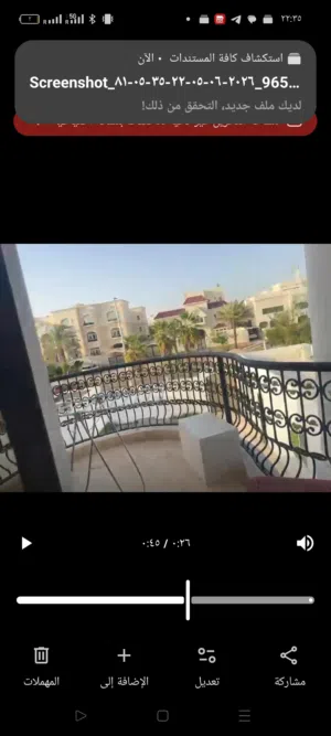استوديو كبير مفروش للايجار لمدة