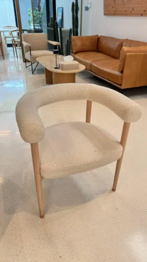 Mazz Boucle Dining Chair by Leanne Ford