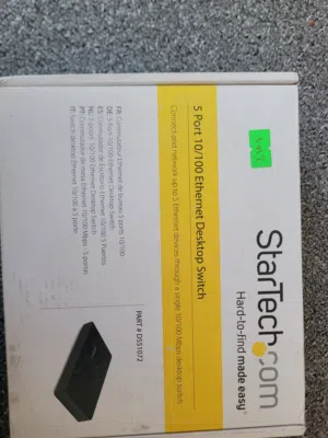 5 Port Fast Ethernet Switch - 10/100 Desktop Wall Mount Network Switch