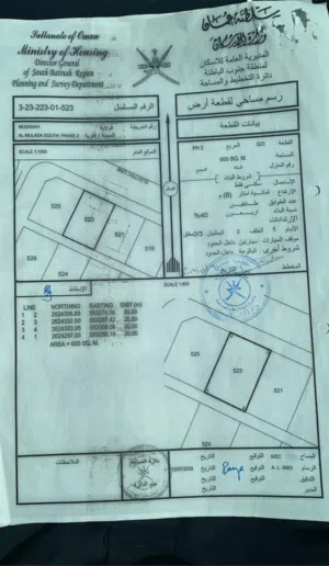 Residential Land for Sale in Al Batinah Al Masnaah