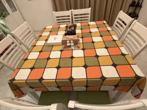 Solid wooden dining table and chairs