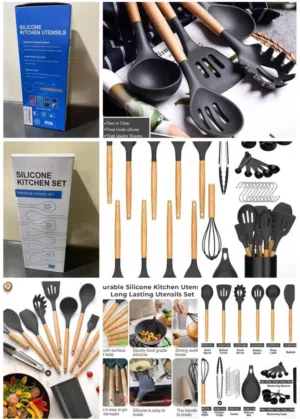 33-Piece Premium Silicone Kitchen Utensil Set - The Ultimate Cooking Companion!