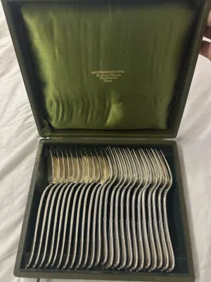 Christofle Paris Cutlery Set – Full Set in Original Green Box