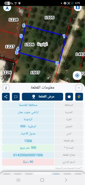 Residential Land for Sale in Amman Al Yadudah