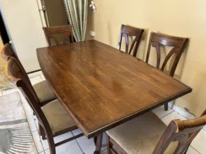 طاولة طعام 6 اشخاص خشب. Table wood 6 people