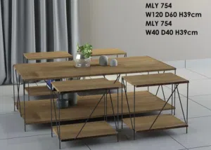 طقم طاولات خشبيه