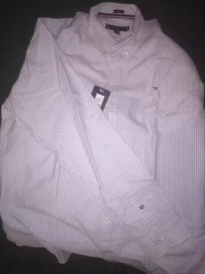 Tommy Hilfiger shirt blue light and white original