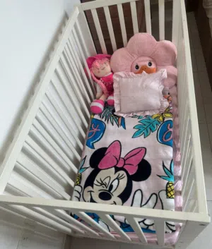 Baby bed with mattress