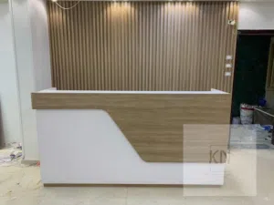 كاونتر استقبال خشب mdf اسباني  متوفر جميع المقاسات اثاث مكتبي