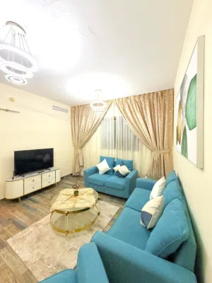 غرفة وصالة مفروش للايجار الشهرى الشارقة النباعة  Furnished one-bedroom apartment for monthly rent in