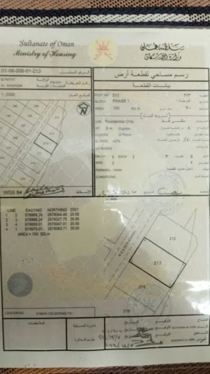 Residential Land for Sale in Muscat Quriyat