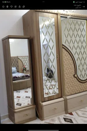 غرف نوم كامله جديده خشب تركي