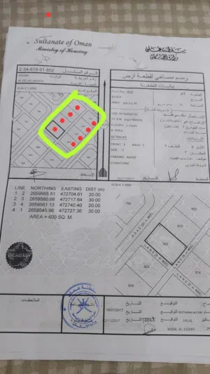 Residential Land for Sale in Al Batinah Saham
