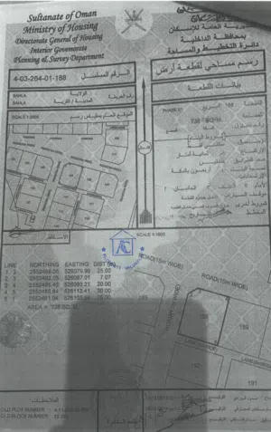 Residential Land for Sale in Al Dakhiliya Bahla