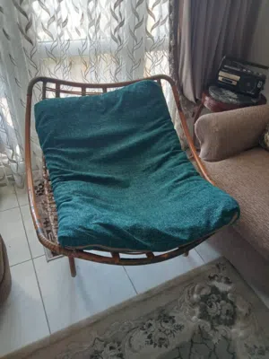 كرسى هزاز خشب بامبو