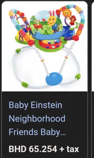 baby Einstein neighbourhood and baby stroller