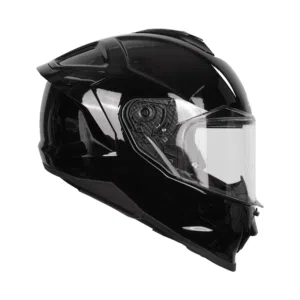 SMK Glossy Black Helmet Available in all sizes