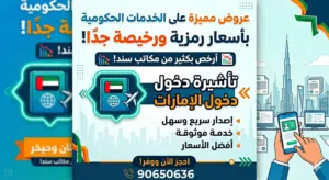 خدمات حكومية و عمل تأشيرة دخول الإمارات