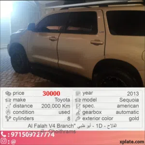 إسكويا 2013 ذهبي وارد امريكي