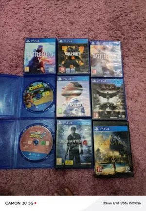 للبيع سيديهات + أدين ps4 اصلي