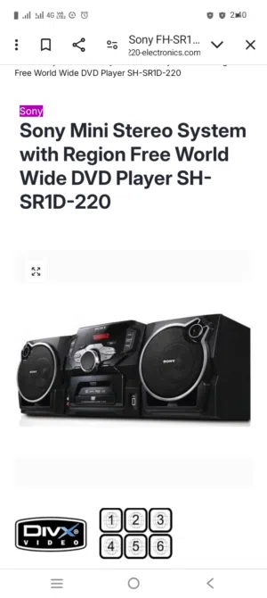 Sony,,Hi FI,,DVD,,USP،، CASEET،،REMOT CONTROL،،