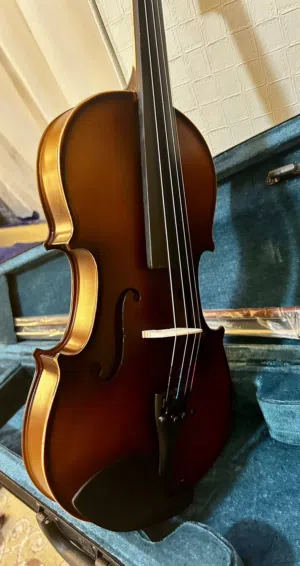 كمنجة جديدة غير مستخدمة نهائياً بالكرتون violin