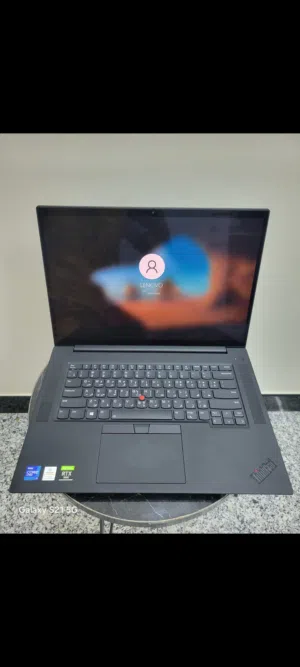 Lenovo ThinkPad P1 Gen 4 i7-11850H 4K HDR 3840x2400 Touch 15.6 شاشة لمس حجم 16GB رام Nvme GB 5