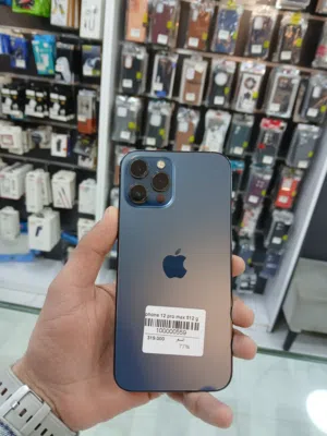 ايفون 12 برو ماكس / نسخة 512 جيجا / مش مفتوح ولا مصلح / بطارية 77% / مكفول