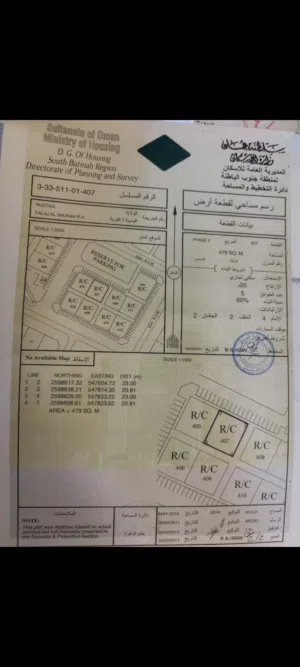 Commercial Land for Sale in Al Batinah Rustaq