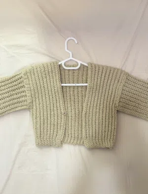 Luxury Handmade Woollen Crochet Overcoat KD 15