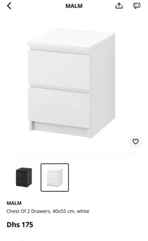 IKEA bedside table
