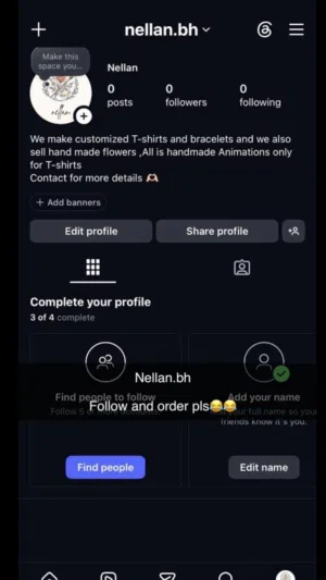 Follow and order in our small business