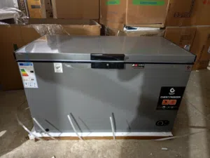 عرض نااار على فريزر بطح جنرال ديلوكس 400 لتر سلفر مع باب زجاج