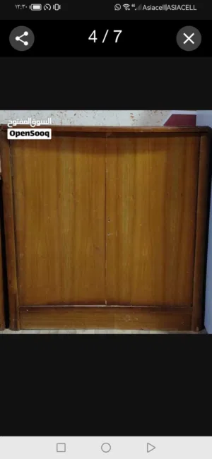 غرفه  نوم كامله سبع قطع كنتور طابقين صاج عراقي سعر 550الف بيها مجال قليل