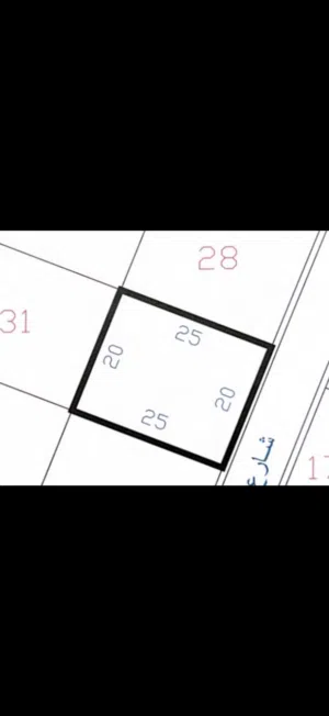 قطعة ارض في الهواري شارع ( مستشفي النفسية )