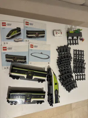 Lego electrical movable train set