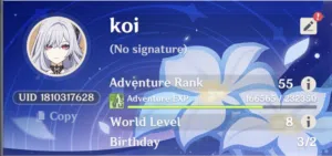 Genshin Account for sale