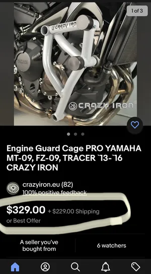 Engine Guard Cage PRO YAMAHA MT-09, FZ-09, TRACER `17-`20 CRAZY IRON