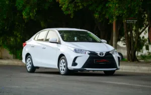Toyota Yaris 2022 White Bahrain Spec BD 4,450 Great Condition Insurance untill Nov 2026