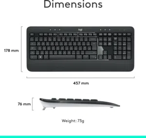 كيبورد وماوس لاسلكي Logitech MK540  Logitech MK540 Wireless Keyboard & Mouse Combo
