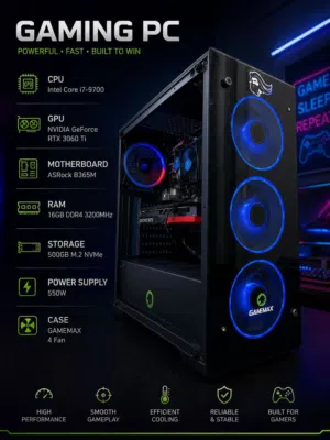 تجميعه ممتازه للالعاب لل2k بكارت RTX 3060Ti رجائاً اقره الوصف كامل
