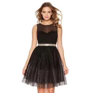 Quiz black short dress
