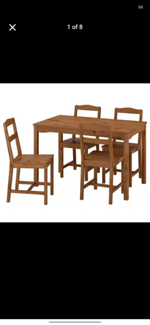 Ikea Dining Table With Two Chairs For Sale