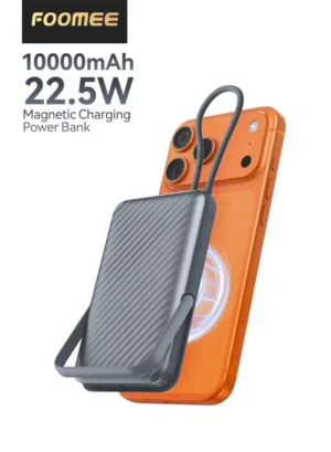 10,000mAh Magnetic Wireless Power Bank with Stand & LED Display – 15W Fast Charging, USB-C Integrate