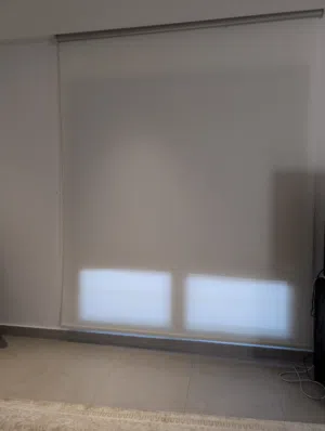 roll curtain 180 by 200 cm twocolor off white
