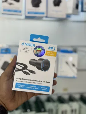ANKER CHARGE 3 DEVICE SIMULTANEOUSLY AT FULL SPEED ANKER NANO CAR CHARGER 167.5w 3ports